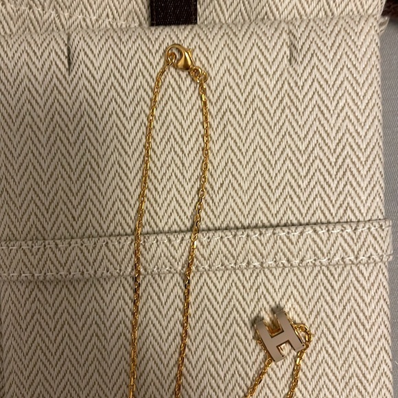 Authentic Hermes Mini H pendant and necklace - Picture 6 of 14